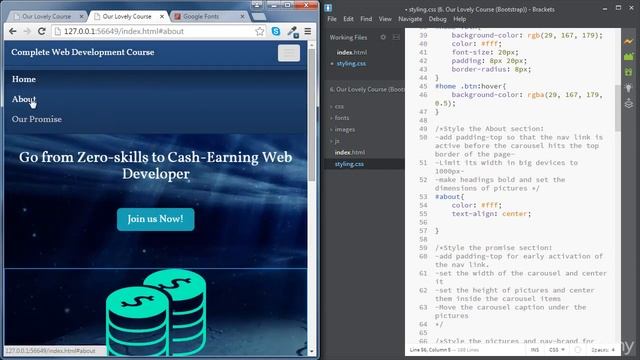 Complete Web Dev 1206 About Section смотреть онлайн
