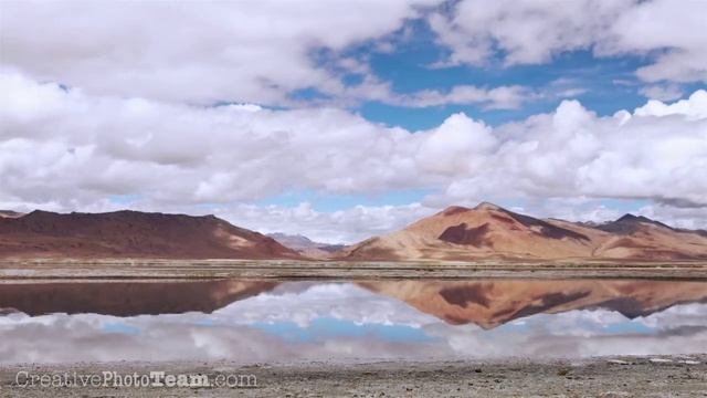 Tso Kar lake. India. Altitude above the sea level is 4 530 metres. Canon 5D Mk II Timelapse смотреть онлайн