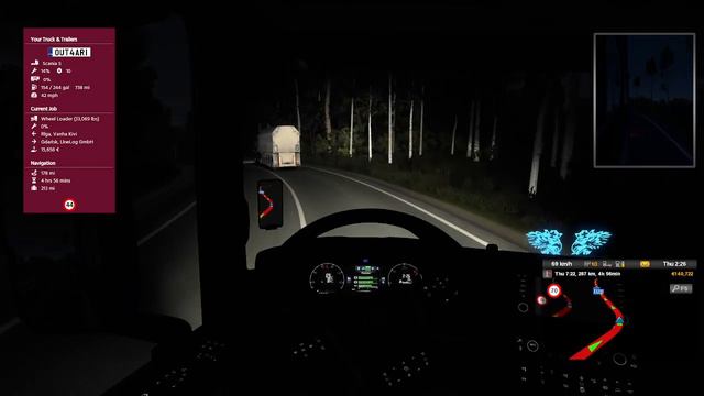 Riga,Latvia To Gdańsk,Poland - Euro Truck Simulator 2 - Pro Mods 2.57 смотреть онлайн
