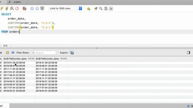 MySQL Practice: SUBTIME() смотреть онлайн