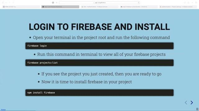React with Firebase Authentication Workshop смотреть онлайн