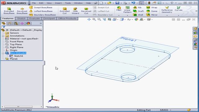 SolidWorks Tutorial - Lesson 26: Create Sketch from Selection смотреть онлайн