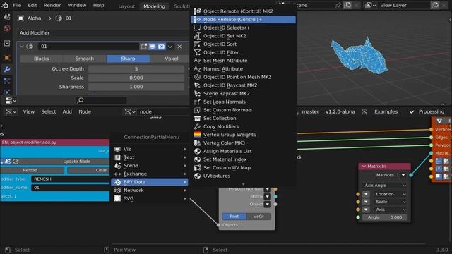 Blender Sverchok - object modifier function to sverchok смотреть онлайн