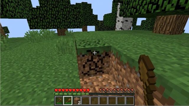 Minecraft: How to Make Wooden Tools (Hoe, Shovel, Axe, Pickaxe, Sword) смотреть онлайн