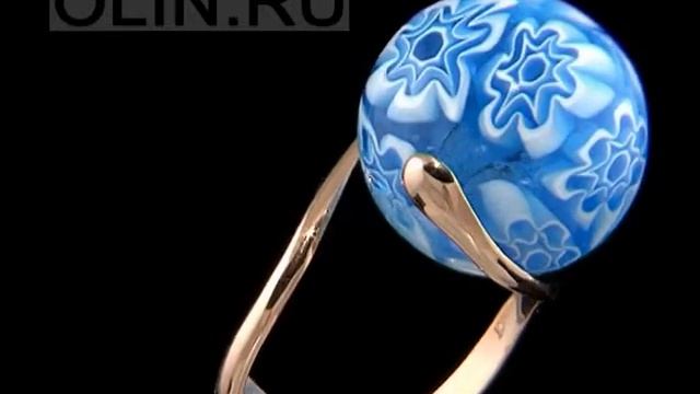 Золотое кольцо с муранским стеклом смотреть онлайн