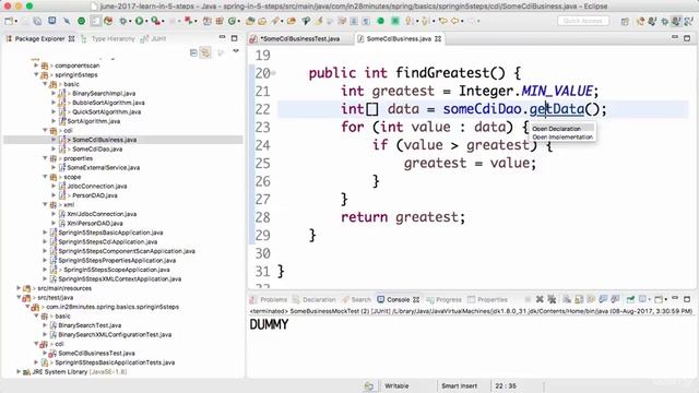 Spring framework Tutorial (065 Spring Unit Testing with Mockito) смотреть онлайн