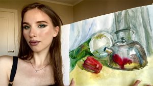 Подготовка к вступительным экзаменам по живописи | экзаменационный натюрморт из бытовых предметов
