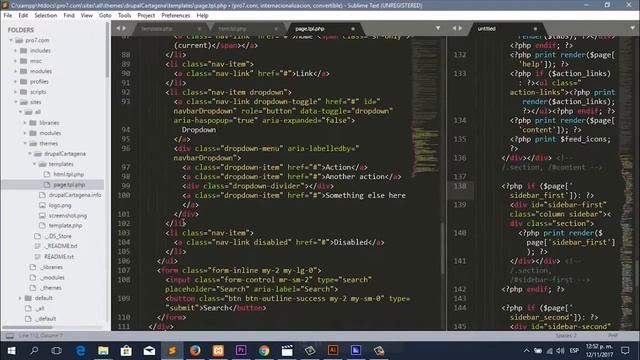 Theming drupal 7: Maquetando el tema menú (Nav Bar con bootstrap 4) parte 1 смотреть онлайн