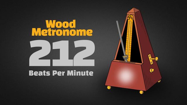 212 BPM Wood Metronome [30 Minuts] смотреть онлайн