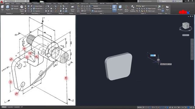 ? ? ? ? ? ? ? AutoCAD 3D | Handle bracket best practice for beginners смотреть онлайн