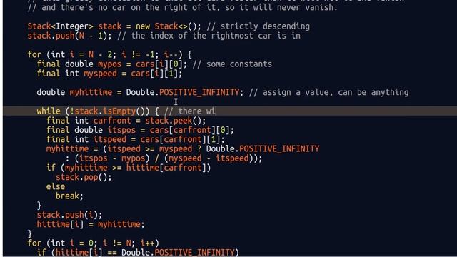 Leetcode 1776. Car Fleet II смотреть онлайн