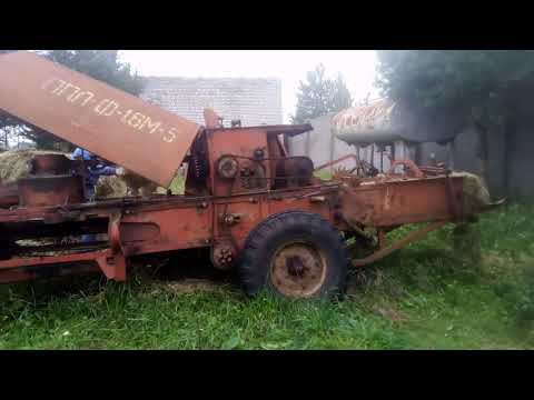 Т-25 крутит пресс подборщик Киргизстан!Крутой трактор! смотреть онлайн