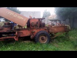 Т-25 крутит пресс подборщик Киргизстан!Крутой трактор!