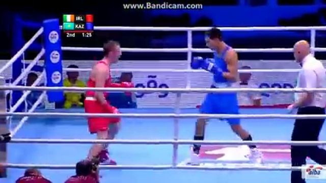 Жәнібек Әлімханұлы (Қаз) - Майкл О Райли (Ирл). ӘЧ-2015. ширек финал смотреть онлайн