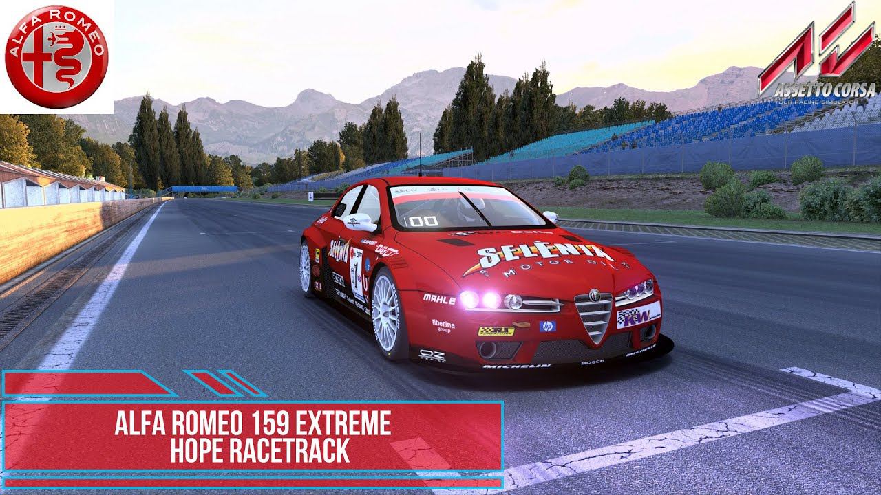 Alfa Romeo 159 Extreme - Hope Racetrack | Assetto Corsa. смотреть онлайн