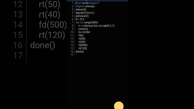 #short Beautiful design in #python #android #coding #pydroid3 смотреть онлайн