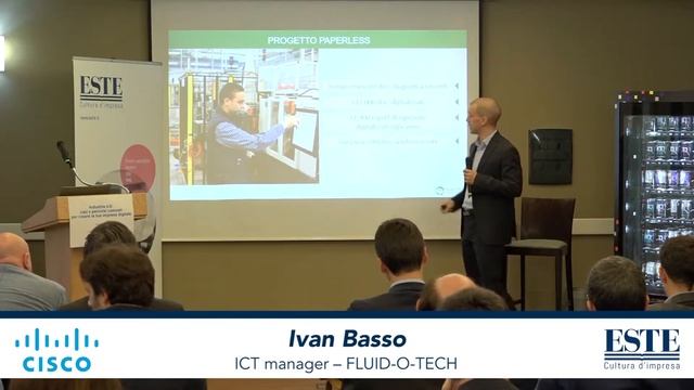 Intervento Ivan Basso - Fluid-o-Tech - Cisco Roadshow "Impresa4.0" смотреть онлайн