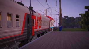 Поезда на станции Узловая в Minecraft. Подборка красивых поездов