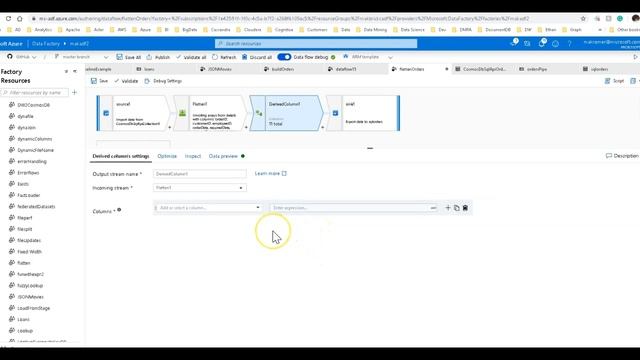 ADF Data Flows Transformation: Flatten смотреть онлайн