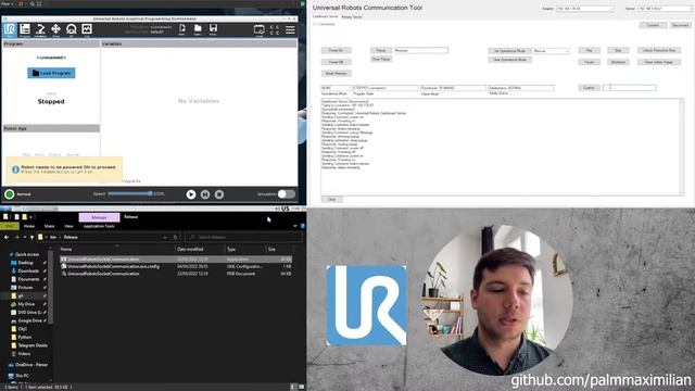 Universal Robots Socket Communication App смотреть онлайн