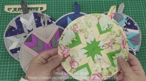 Изумительная прихватка из лоскутных уголков.