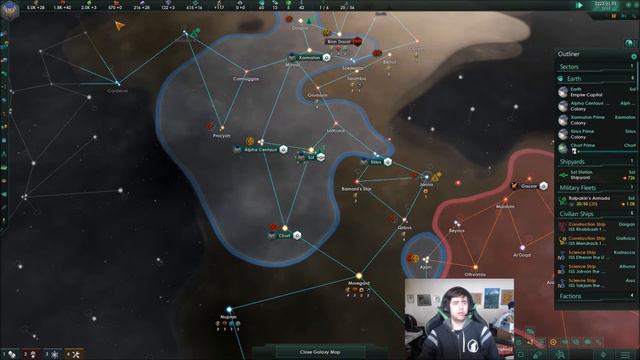 Stellaris - Solo Game: Episode 14 - IMPERIUM OF MAN смотреть онлайн