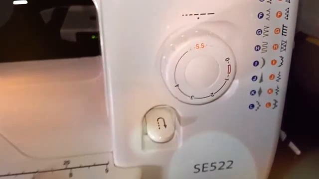 Janome SE 522. Работа с трикотажем.