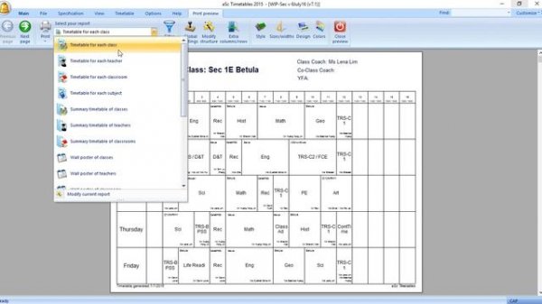 How to Print aSc Timetables to PDF