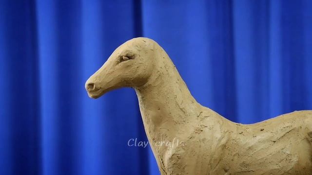 Clay Horse making with very easy process | clay art animals смотреть онлайн