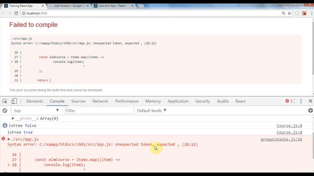 Lập trình ReactJS - Bài 15 Sử dụng JSX Foreach смотреть онлайн
