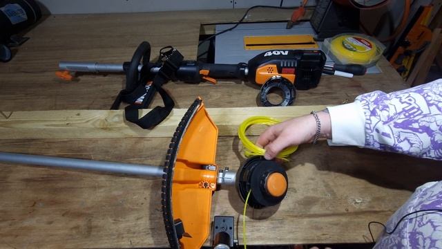 Worx wg186 hints and tips: how to replace your strimmer line - the easy way смотреть онлайн