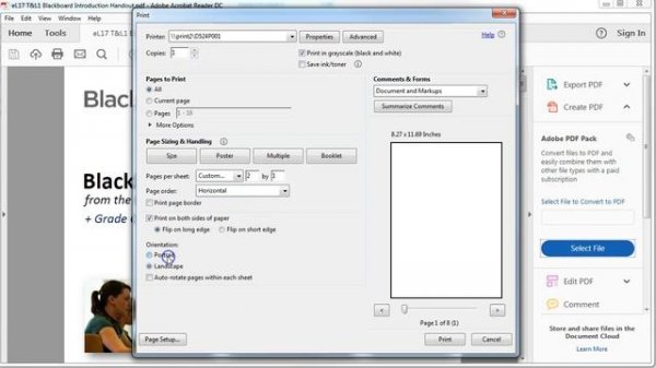 Printing multiple pages per sheet in PDFs