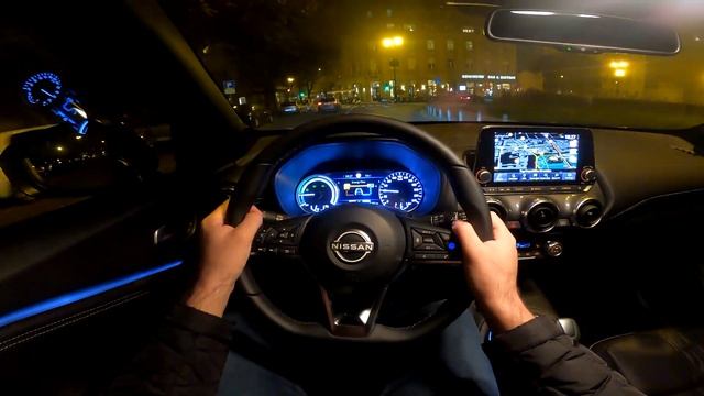 New NISSAN JUKE 2023 - NIGHT POV test drive (PURE DRIVING) HYBRID смотреть онлайн