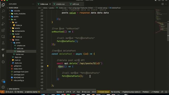 utorial Vue 3 dan Laravel 10 #7 : Delete Data Dengan Rest API di Vue 3 смотреть онлайн
