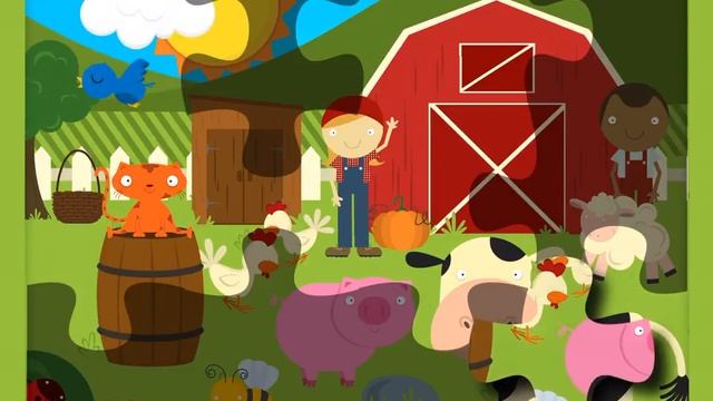 Barnyard - Farm Games Animal Games for Kids - iPad Jigsaw Puzzle App смотреть онлайн