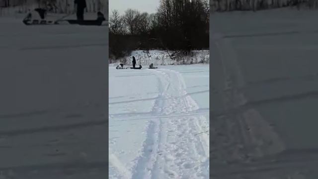 Покатушки на мотобуксировшике