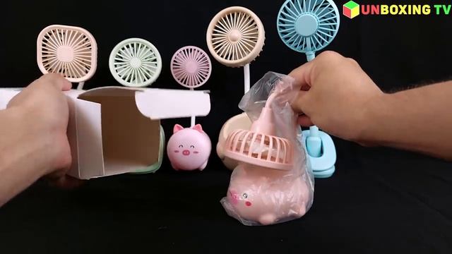Mini Fan Flexible Gooseneck With Night Lamp, Portable Rechargeable Battery | Unboxing And Review смотреть онлайн