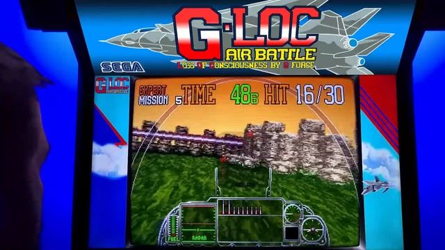 G-LOC: Air Battle Arcade Cabinet MAME Playthrough w/ Hypermarquee смотреть онлайн