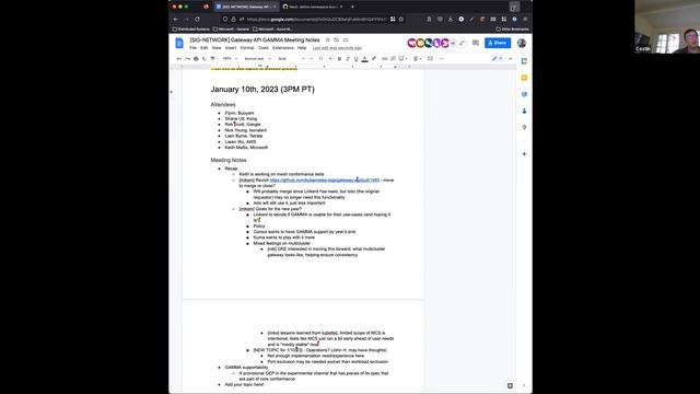 Gateway API GAMMA Meeting for 20230110 смотреть онлайн