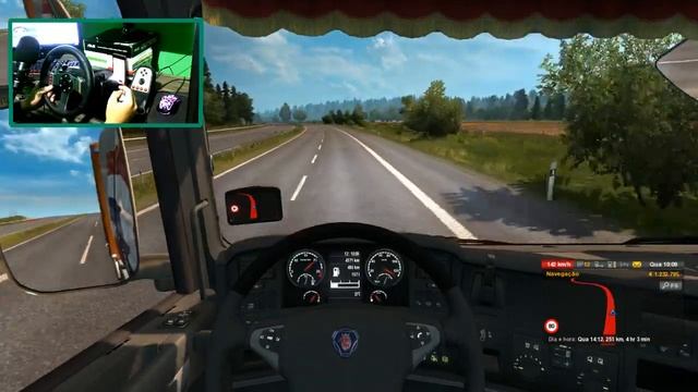 EURO TRUCK SIMULATOR 2 - ONLINE MP VIDA REAL COOM VOLANTE G27 смотреть онлайн