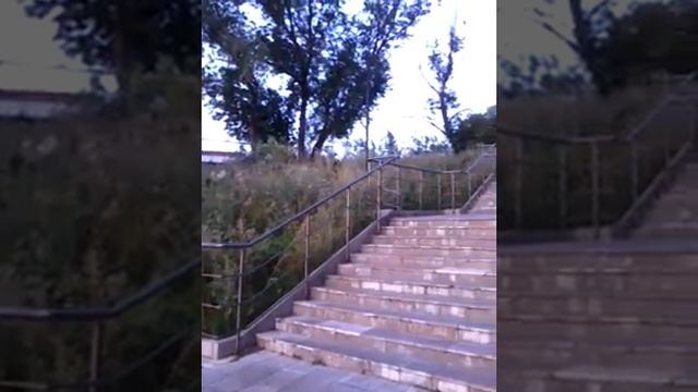 Закат на Дежневской лестнице. (Уфа, парк Победы). смотреть онлайн