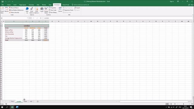 Excel VBA Online Course - 2.1.3 Moving Between Worksheets смотреть онлайн