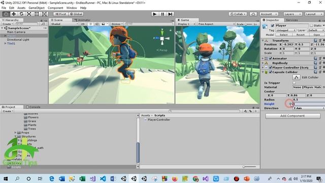 Unity3D Tutorial | Endless Runner Mobile Game | How to make a android game in Unity | Part - 02 смотреть онлайн