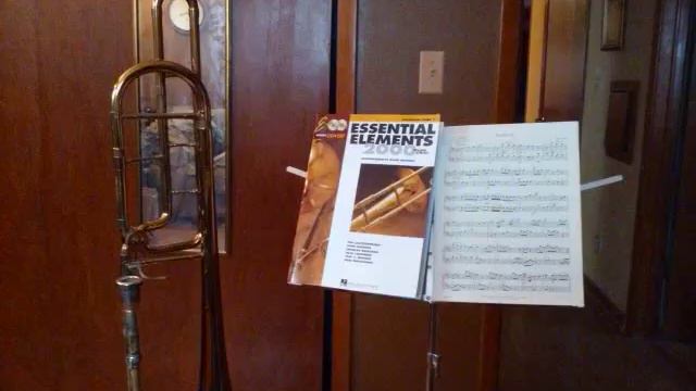 Trombone Method Page 10 of Essential Elements 2000 смотреть онлайн