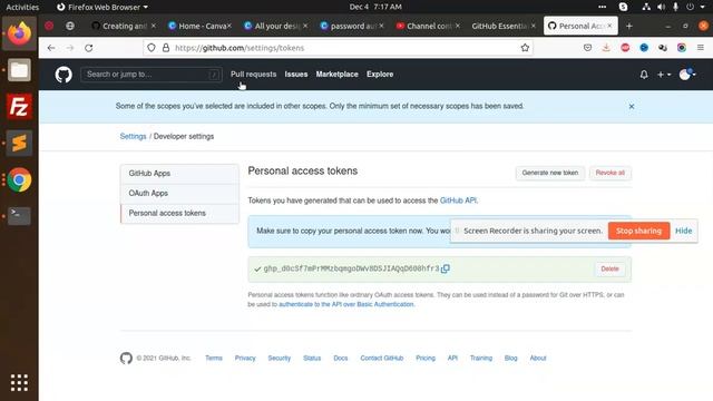Support for password authentication was removed Please use a personal access token instead смотреть онлайн