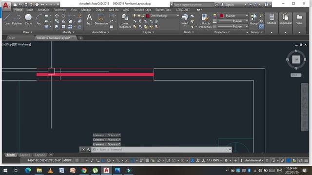 Simple Floor Plan in AutoCAD |2D house plan | SRK Studio смотреть онлайн