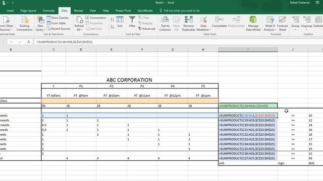 Solving labor planning problems using solver in excel смотреть онлайн