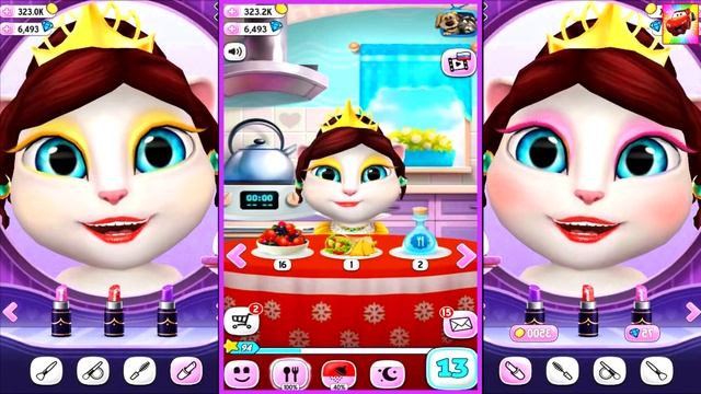 ГОВОРЯЩАЯ АНДЖЕЛА #9 ?? Макияж Анжелы - игровой мультик Funny Games for kids смотреть онлайн