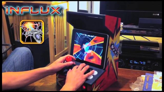 Our iOS game iNFLUX running on the iCade game contoller. смотреть онлайн