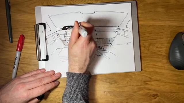 Sketch Tutorial: How To Draw Car Interiors смотреть онлайн